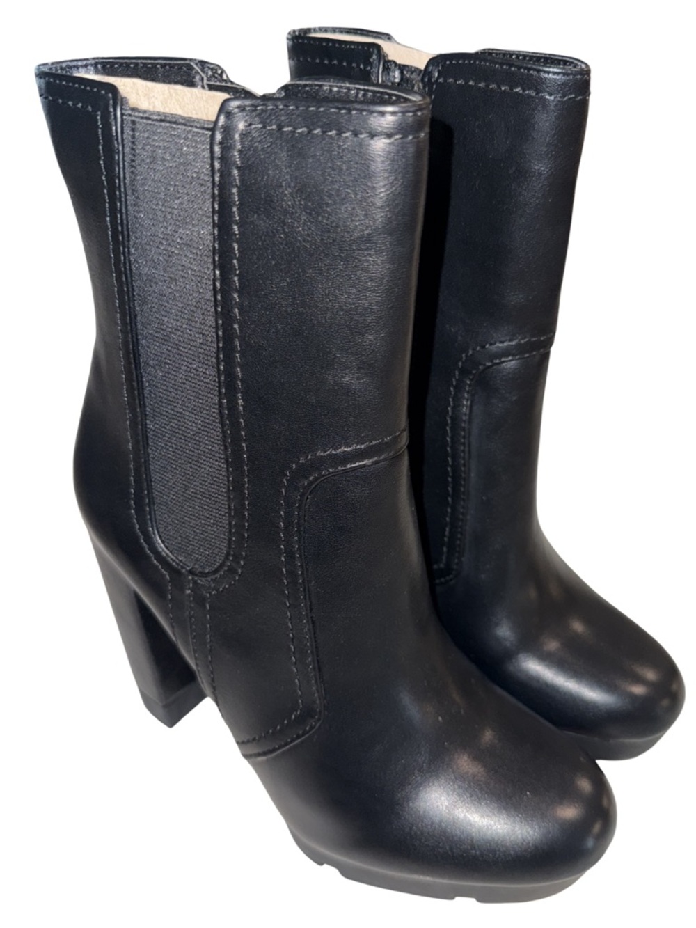 Bar III Black Heeled Chelsea Ankle Boots NWOB